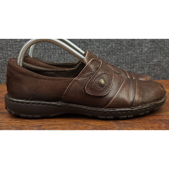 Earth Spirit Mary Jane Slip On Womens 9 Brown Leather Comfort Casual - Picture 1 of 14